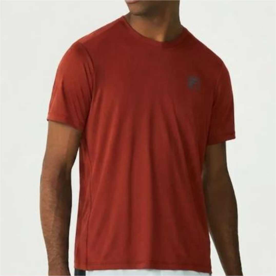 Camiseta Fila Reflective Core Run - Vermelho Ocre